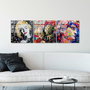 Wallity UV-857 Cuadro Decorativo de Vidrio Templado Multicolor 50 x 50 cm